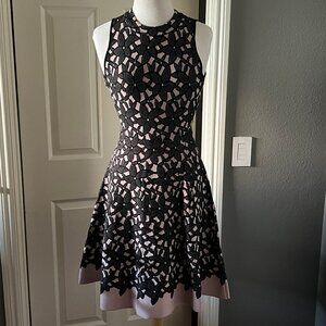 MILLY Fit & Flare Knit Floral Dress M